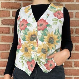 VINTAGE SUNFLOWER VEST 🌻